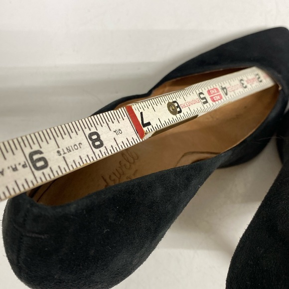1937 Madewell Black Suede Slip On Heeled Shoes Size 8.5 - Picture 14 of 17